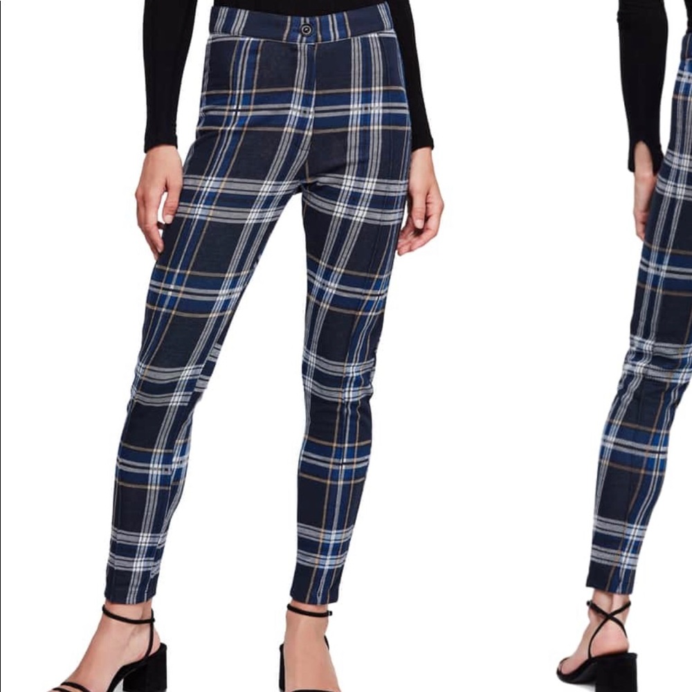Free People Carnaby Plaid Pants